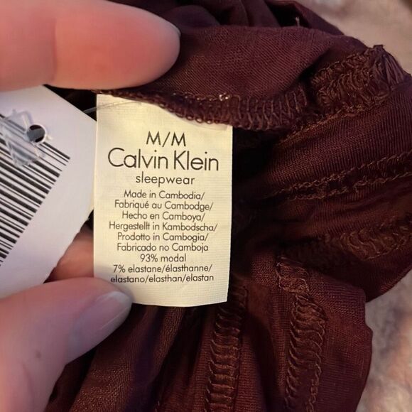 Calvin Klein medium pullover‎ sleepwear maroon sweatshirt - 2892 - Picture 4 of 4